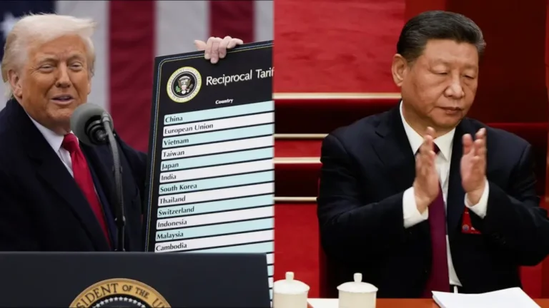 Donald Trump and Xi Jinping during a tense U.S.-China trade discussion backdrop